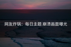 网友炸锅：每日主题 崩溃画面曝光