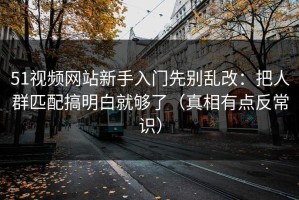 51视频网站新手入门先别乱改：把人群匹配搞明白就够了（真相有点反常识）