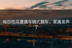 每日吃瓜遭遇车祸式翻车，家属发声了